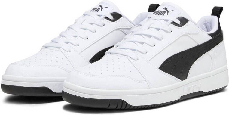 Puma Rebound V6 Low sneakers wit zwart