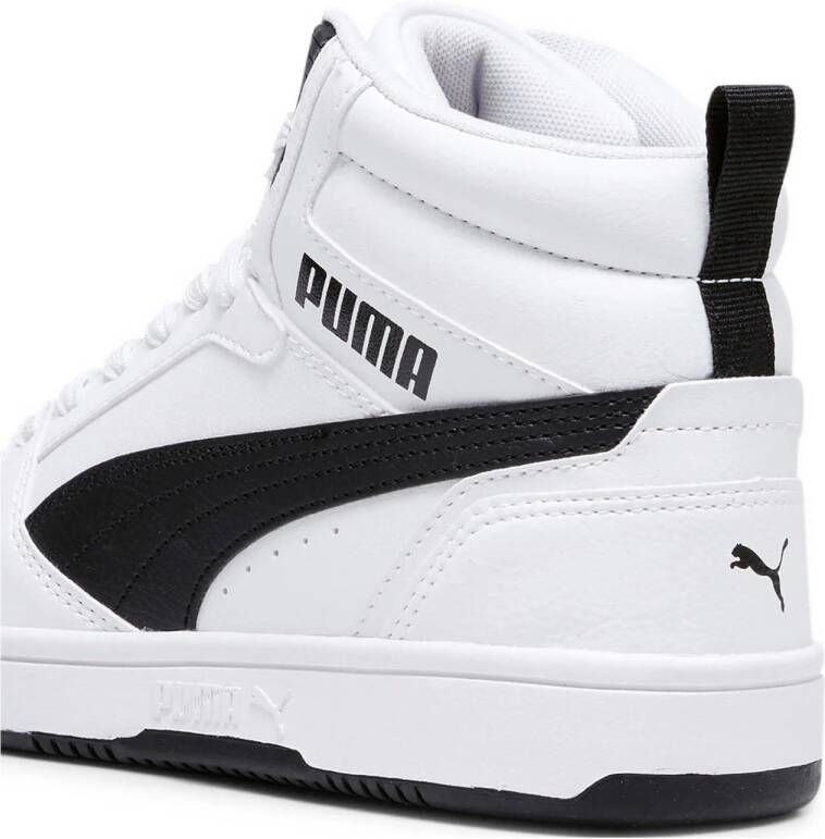 Puma Rebound V6 Mid sneakers wit zwart