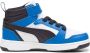 Puma Rebound V6 Mid sneakers wit zwart blauw Jongens Meisjes Imitatieleer 28 - Thumbnail 6
