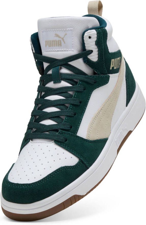 Puma Rebound V6 SD sneakers donkergroen beige bruin
