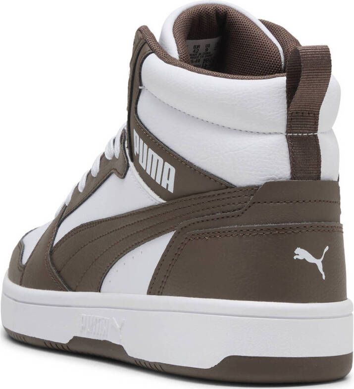Puma Rebound V6 sneakers bruin wit