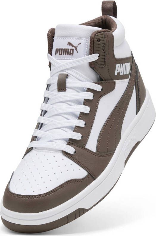 Puma Rebound V6 sneakers bruin wit