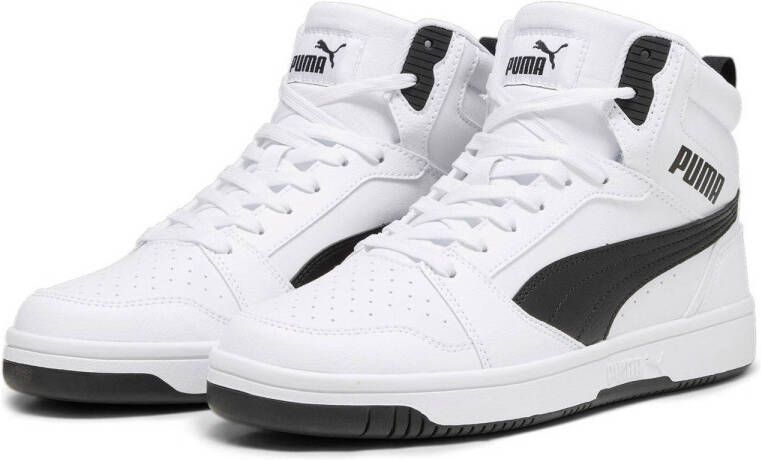 Puma Rebound V6 sneakers wit zwart