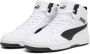 Puma Rebound V6 Sneakers Dames white black shadow grey maat: 40.5 beschikbare maaten:36 37.5 38.5 37 39 40.5 - Thumbnail 1