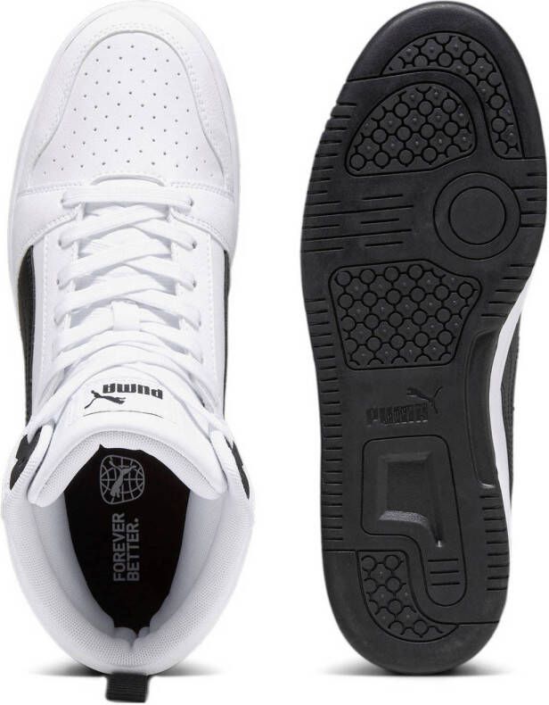 Puma Rebound v6 sneakers wit zwart