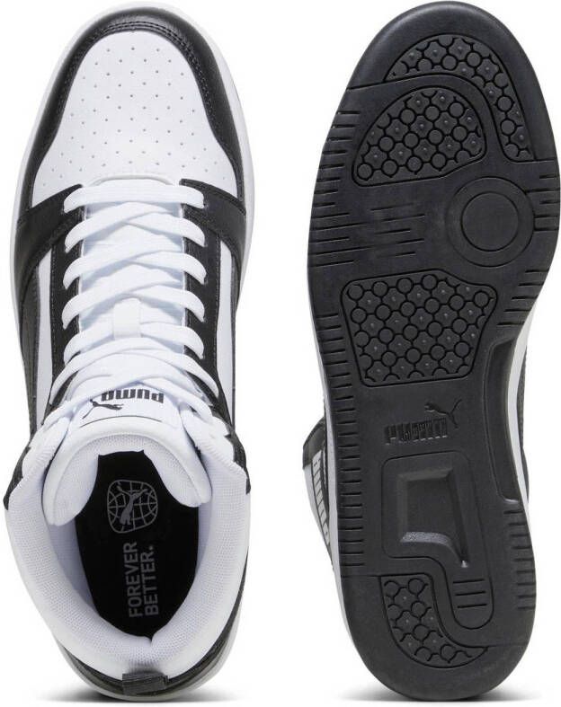Puma Rebound v6 sneakers wit zwart grijs