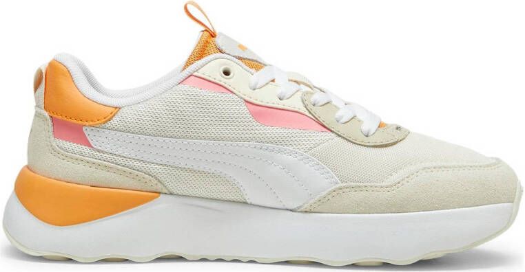 Puma Runtamed Platform sneakers beige wit oranje