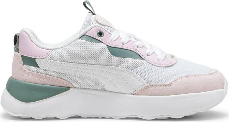 Puma Runtamed Platform sneakers lichtgrijs wit lila groen