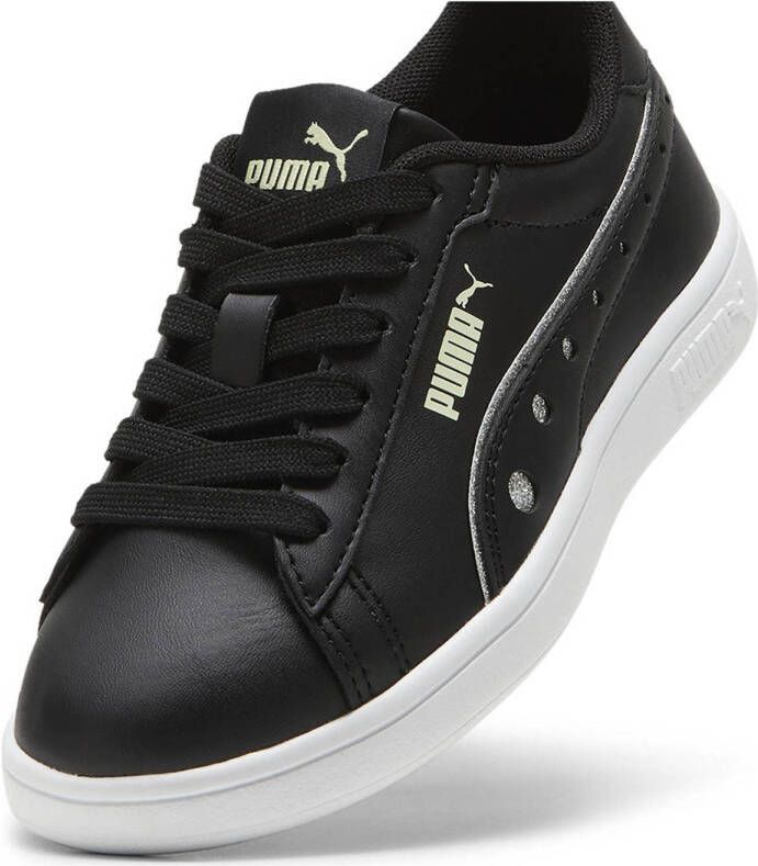 Puma Smash 3.0 Dance Party sneakers zwart wit groen