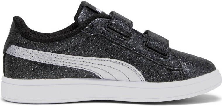 Puma Smash 3.0 Glitz Glam sneakers zwart zilver