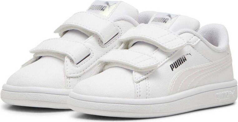 Puma Smash 3.0 Holo 2.0 V sneakers wit lila zilver