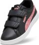 Puma Smash 3.0 L Star Glow leren sneakers zwart roze Meisjes Leer Meerkleurig 28 - Thumbnail 5
