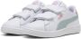 Puma Smash 3.0 L V sneakers wit mintgroen roze - Thumbnail 3