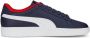 Puma Smash 3.0 sneakers donkerblauw wit rood - Thumbnail 4