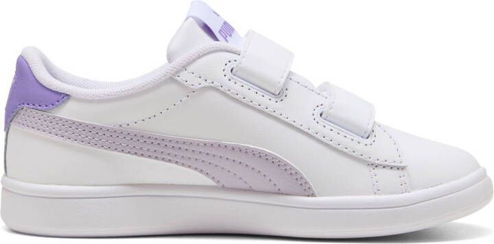 Puma Smash 3.0 sneakers wit paars