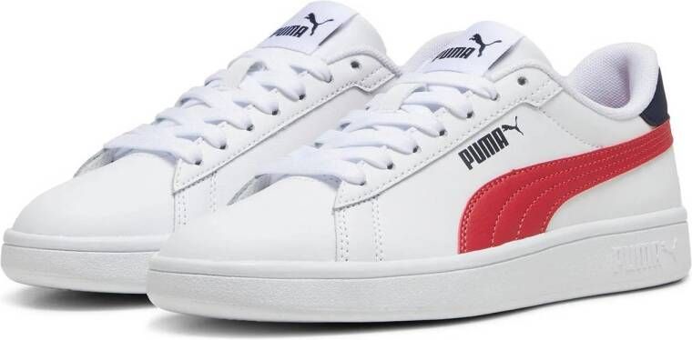 Puma Smash 3.0 sneakers wit rood donkerblauw