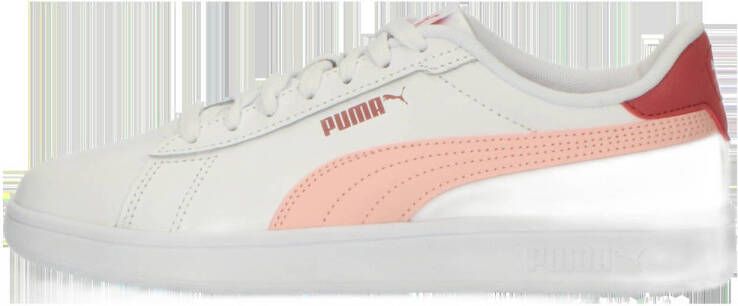 Puma Smash 3.0 sneakers wit roze