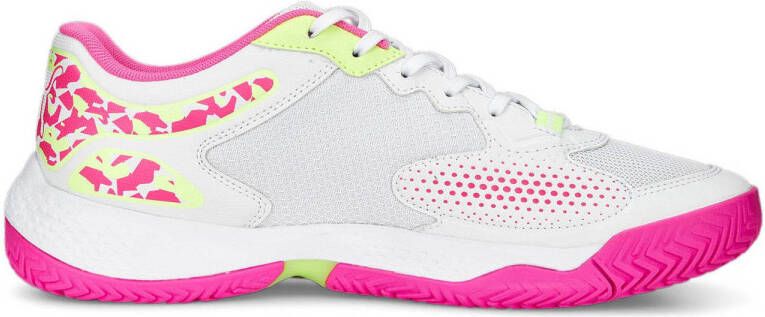 Puma Solarcourt RCT tennisschoenen wit roze neongeel