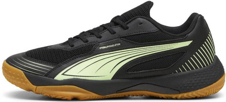 Puma SolarFlash senior zaalvoetbalschoenen zwart felgroen