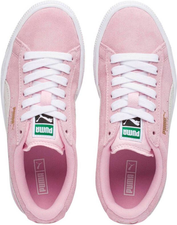 Puma suède sneakers roze wit
