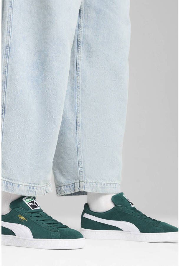 Puma Suède XL Classic sneakers groen wit