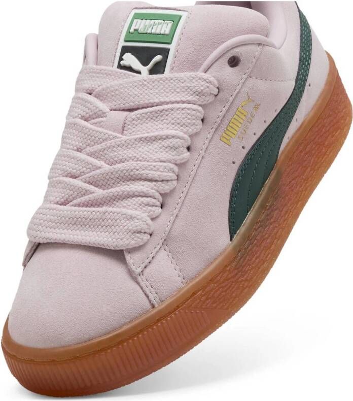Puma Suede sneakers lichtroze groen