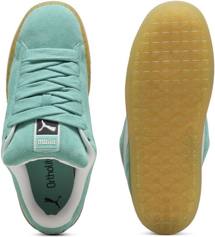 Puma Suede sneakers aqua wit