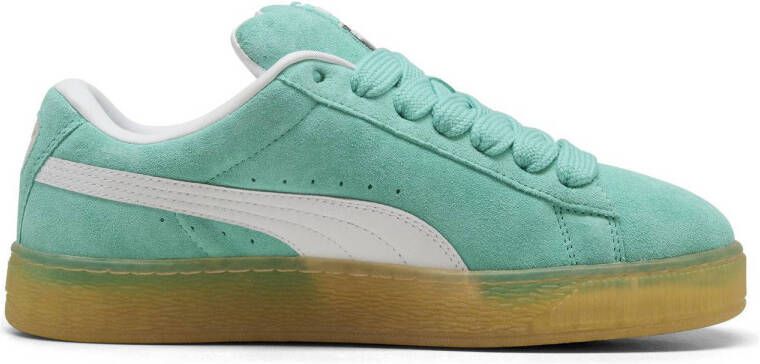 Puma Suede sneakers aqua wit