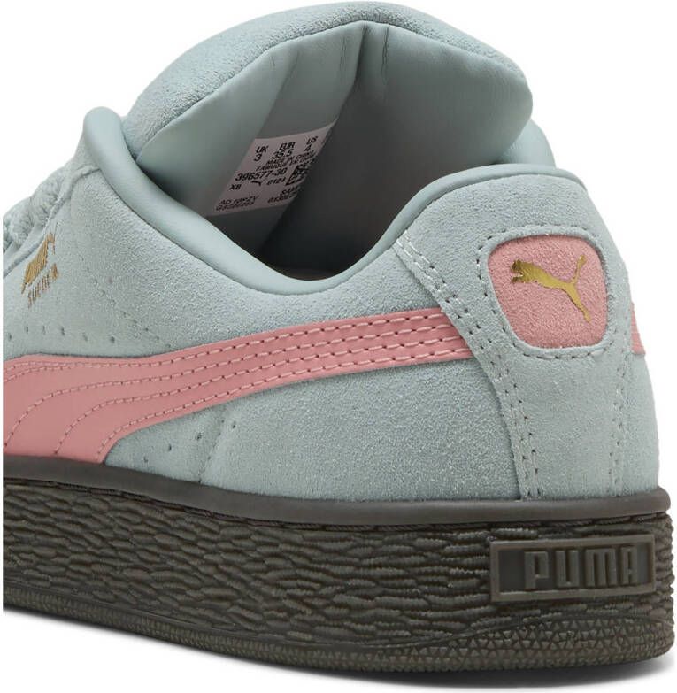 Puma Suede sneakers mintgroen roze
