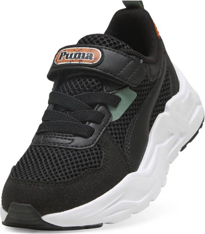 Puma Trinity Lite Mid 90s sneakers zwart groen oranje