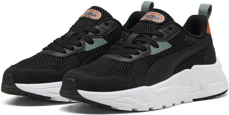 Puma Trinity Lite Mid 90s sneakers zwart groen oranje