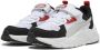 Puma Trinity Lite Mid 90s sneakers zwart wit rood - Thumbnail 4