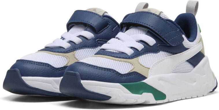 Puma Trinity sneakers wit donkerblauw