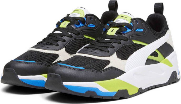 Puma Trinity sneakers zwart wit groen