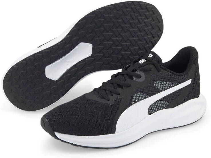 Puma Twitch Runner hardloopschoenen zwart grijs wit