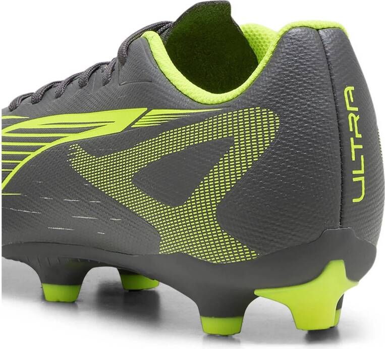 Puma Ultra 5 lay FG AG senior voetbalschoenen zwart geel zilver