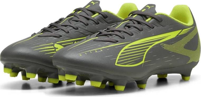 Puma Ultra 5 lay FG AG senior voetbalschoenen zwart geel zilver