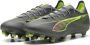 Puma Ultra 5 Match FG AG Senior voetbalschoenen zwart geel zilver - Thumbnail 6