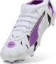 Puma Ultra 5 Match Foverever FG AG Junior voetbalschoenenen wit paars grijs - Thumbnail 3
