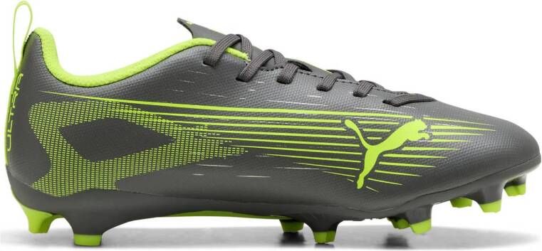 Puma Ultra 5 Play FG AG junior voetbalschoenen zwart geel zilver