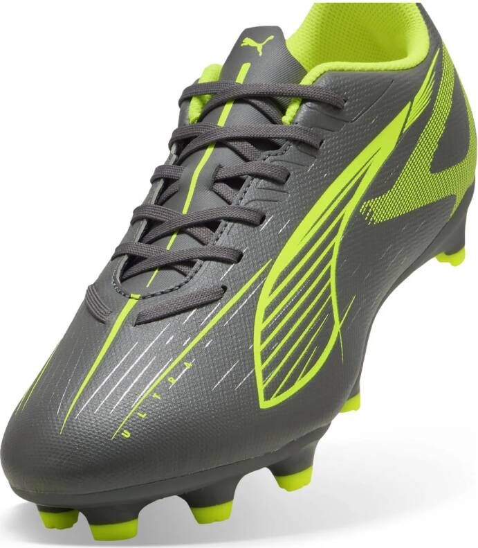 Puma Ultra 5 Play FG AG senioer voetbalschoenen zwart geel zilver