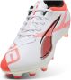 Puma Ultra 5 Play FG AG Senior voetbalschoenen wit zwart rood - Thumbnail 6