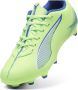 PUMA Ultra 5 Play Gras Kunstgras Voetbalschoenen (MG) Kids Groen Blauw Zwart Wit - Thumbnail 5