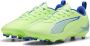 PUMA Ultra 5 Play Gras Kunstgras Voetbalschoenen (MG) Kids Groen Blauw Zwart Wit - Thumbnail 6