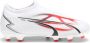 Puma Ultra Match FG AG Jr. voetbalschoenen wit rood zwart Imitatieleer 37 - Thumbnail 4