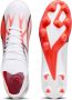 PUMA Ultra Match FG Voetbalschoenen White Black Fire Orchid - Thumbnail 1