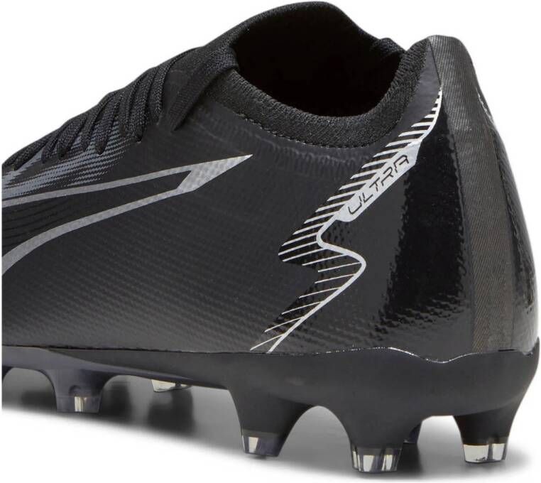 Puma Ultra Match FG AG Sr. voetbalschoenen zwart wit grijs