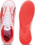 Puma Ultra Play IT Jr zaalvoetbalschoenen wit rood Imitatieleer 30 - Thumbnail 4