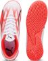 Puma Ultra Play IT Jr zaalvoetbalschoenen wit rood Imitatieleer 28 - Thumbnail 4