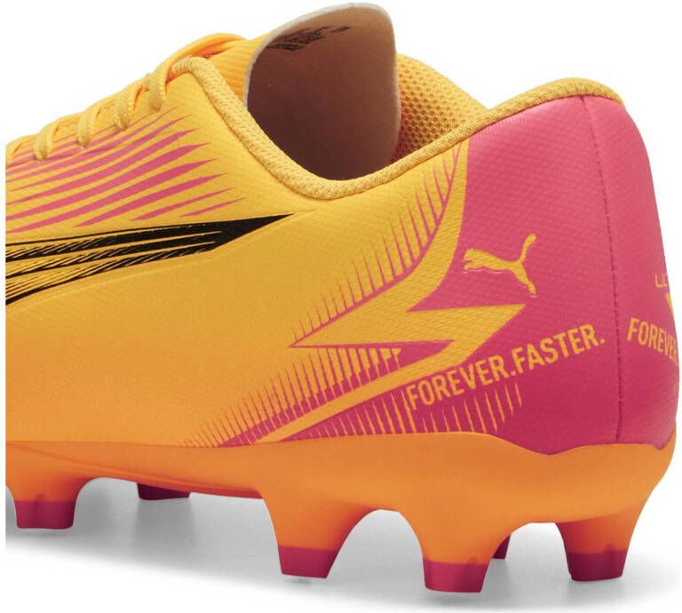 Puma Ultra Play Sr. voetbalschoenen oranje zwart roze